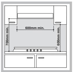 HOTPOINT PL 640S P - Fitting the appliance - 1