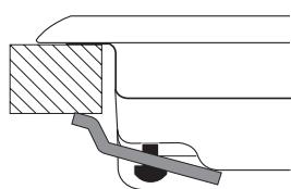 HOTPOINT FTGHG 751 D/HA - Hook fastening diagram - 1