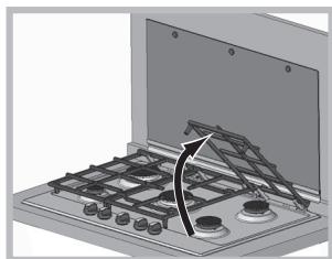 HOTPOINT PKL 641 D2/HA - Cleaning the hob parts - 1