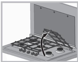 HOTPOINT PKL 641 D2/IX/A - Limpar as partes da placa - 1