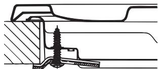 HOTPOINT PKL 641 D2/IX/A - Esquema de fijación de los ganchos - 2
