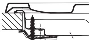 HOTPOINT PKL 641 D2/IX/A - Hook fastening diagram - 1