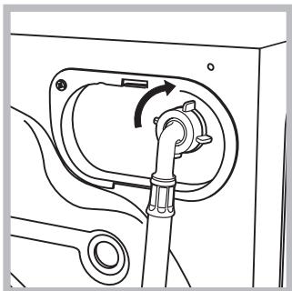 HOTPOINT WMG 722S EU - Racordarea furtunului de alimentare cu apă - 2