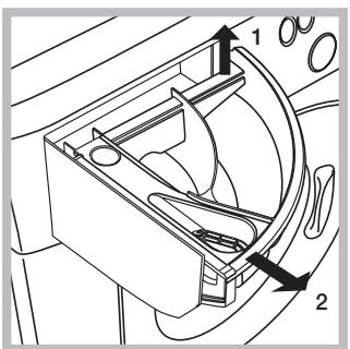 HOTPOINT WMG 722S EU - Curățarea compartimentului pentru detergent - 1