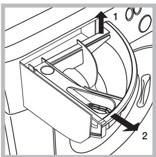 HOTPOINT WMG 722S EU - Почистване на чекмеджето за перилните препарати - 1
