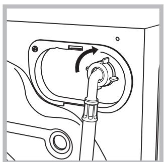 HOTPOINT WMG 722S EU - Connecting the water inlet hose - 2