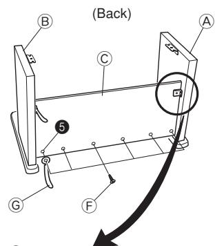 CASIO AP-24 - Assembling the stand - 3