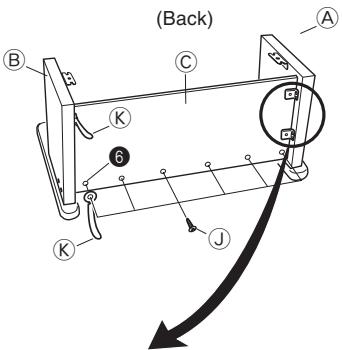 CASIO AP-38 - Assembling the stand - 4