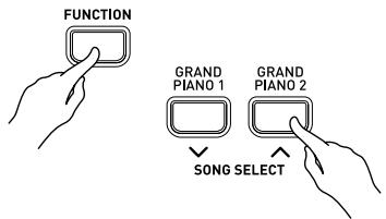 CASIO CDP-100 - To play the built-in tunes in sequence - 1