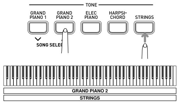 CASIO CDP-100 - Layering Two Tones - 1