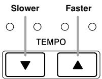CASIO CELVIANO AP-80R - To adjust the tempo of rhythm play - 1