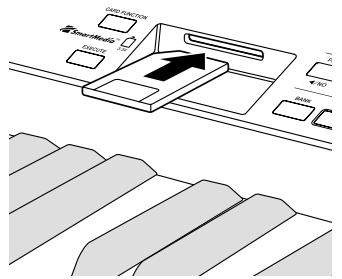 CASIO CELVIANO AP-80R - Loading a Memory Card into the Card Slot - 1
