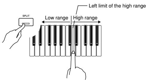 CASIO CELVIANO AP-80R - To specify the keyboard split point - 1