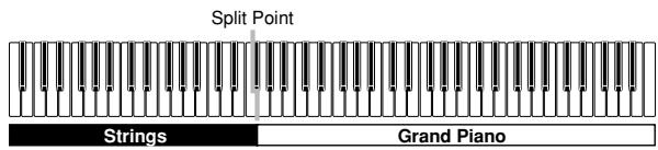 CASIO CELVIANO AP-80R - Splitting the Keyboard between Two Tones - 1
