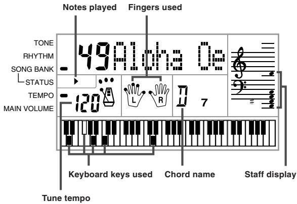 CASIO CTK-451 - Song Bank Mode Display - 1