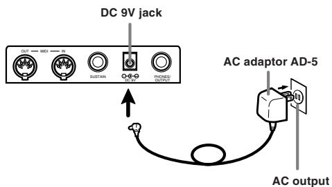 CASIO CTK-451 - Using the AC Adaptor - 1