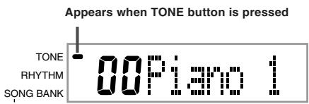 CASIO CTK-451 - To select a tone - 1