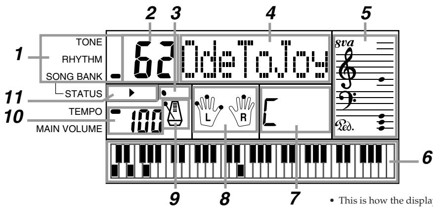 CASIO CTK-451 - Using the Display - 1