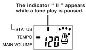 CASIO CTK-471 - To pause Song Bank tune play - 1