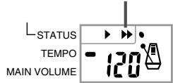 CASIO CTK-471 - To fast forward during playback - 1