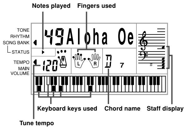 CASIO CTK-491 - Song Bank Mode Display - 1