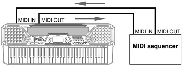 CASIO CTK-491 - MIDI Connections - 1