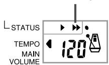CASIO CTK-491 - To fast forward during playback - 1