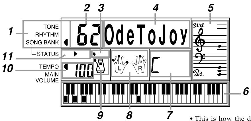 CASIO CTK-491 - Using the Display - 1