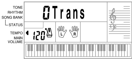 CASIO CTK-491 - To transpose the keyboard - 1