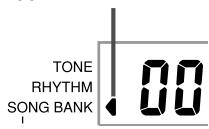 CASIO CTK-491 - To play back a Song Bank tune - 1