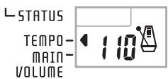 CASIO CTK-496 - To adjust the tempo - 1