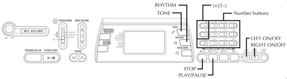 CASIO CTK-496 - To change the tempo of a Song Bank tune - 1