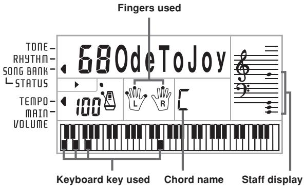 CASIO CTK-496 - To play back a Song Bank tune - 4