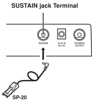 CASIO CTK-496 - Sustain jack Terminal - 1