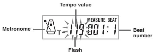 CASIO CTK-573 - To set the tempo - 1