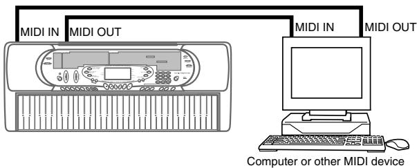CASIO CTK-573 - MIDI Connections - 1