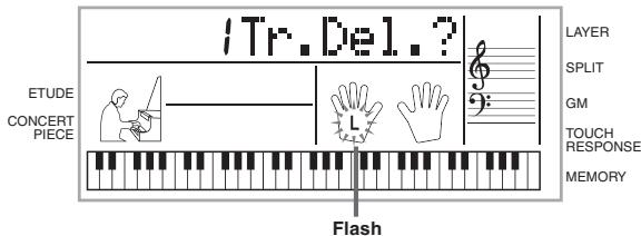 CASIO CTK-573 - To delete all of the data in a specific track - 1
