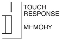 CASIO CTK-573 - To turn touch response on and off - 2