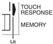 CASIO CTK-573 - To turn touch response on and off - 1