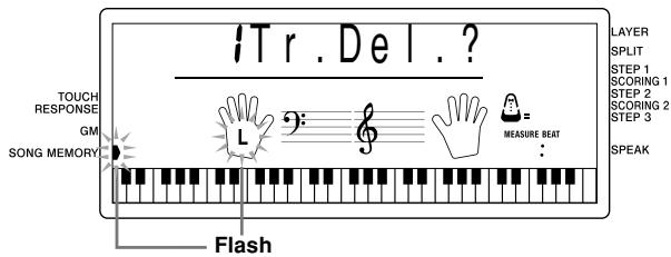 CASIO CTK-591 - To delete all of the data in a specific track - 3