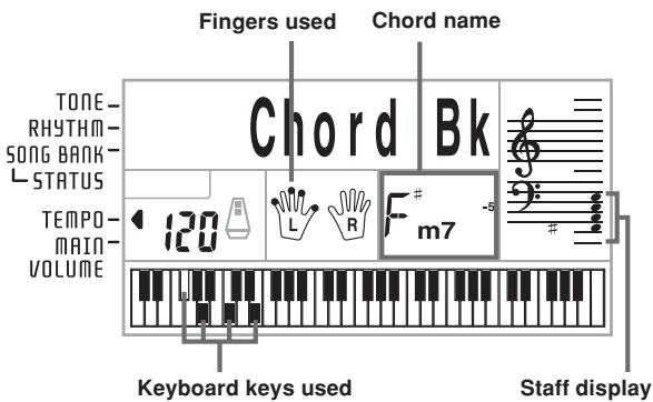 CASIO CTK-700 - Looking Up a Chord Using the Chord Book - 5