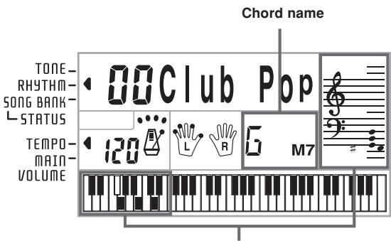 CASIO CTK-700 - Play a chord. - 1