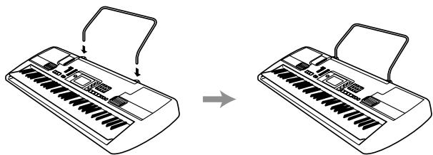 CASIO CTK-710 - *Attachment of the Score Stand - 1