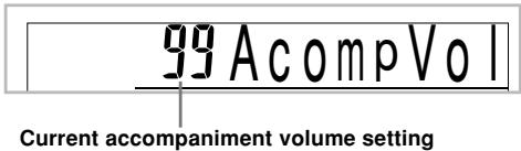 CASIO CTK-710 - To adjust the accompaniment volume - 1