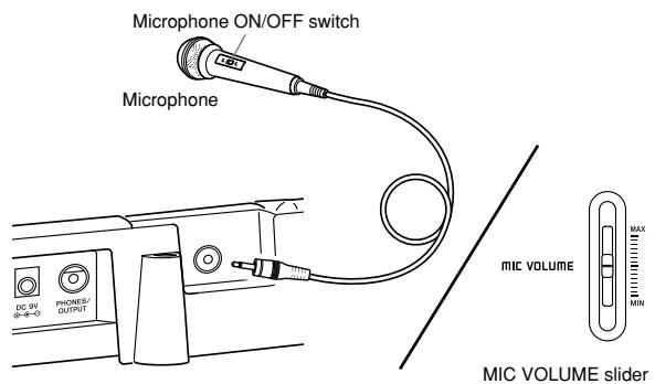 CASIO CTK-710 - Using the Microphone Jack - 4
