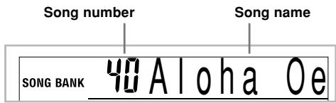 CASIO CTK-710 - To play back a Song Bank tune - 5