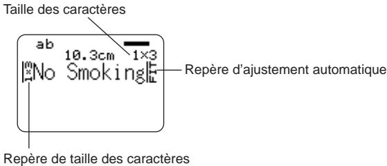 CASIO CW-L300UG - Pour spécifier la taille d'une suite de caractères - 1