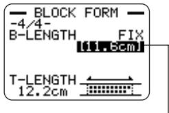 CASIO CW-L300UG - Pour contrôler la longueur d'une étiquette avec des longueurs de blocs fixes - 1