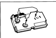 CASIO KL-100 - To load a tape cartridge - 2