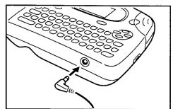 CASIO KL-100 - To connect the AC adaptor - 1
